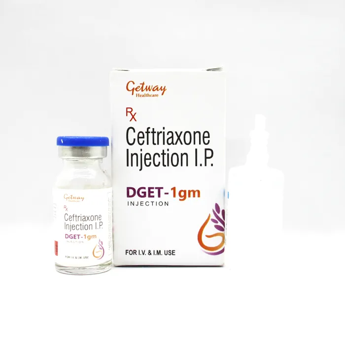 Dget-1Gm | Ceftriaxone injection I.P 1gm | by Getway healthcare