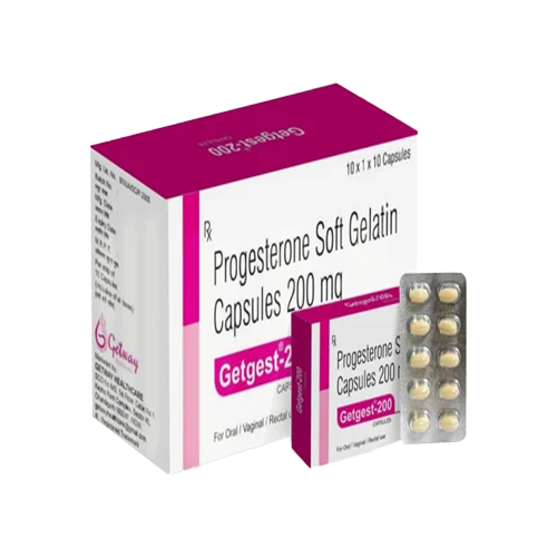 Getgest-200 | Softgels Cap Natural Micronised Progesterone 200 mg | by Getway healthcare