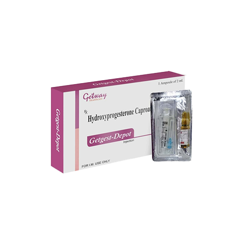 Getgest-Depot | Hydroxyprogestron Caproate Injection 500 I.P. | by Getway healthcare