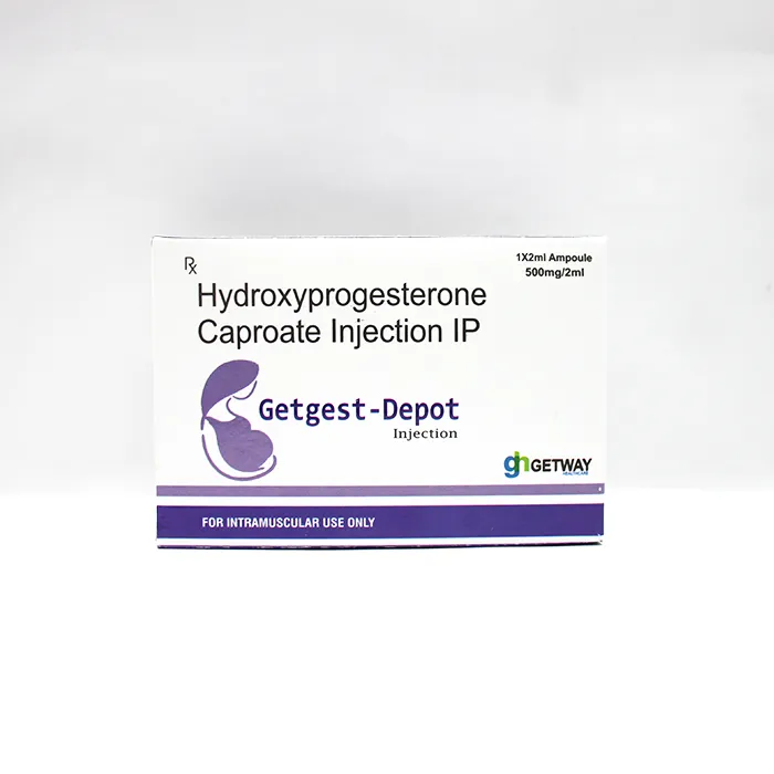 Getgest-Depot | Hydroxyprogestron Caproate Injection 500 I.P. | by Getway healthcare