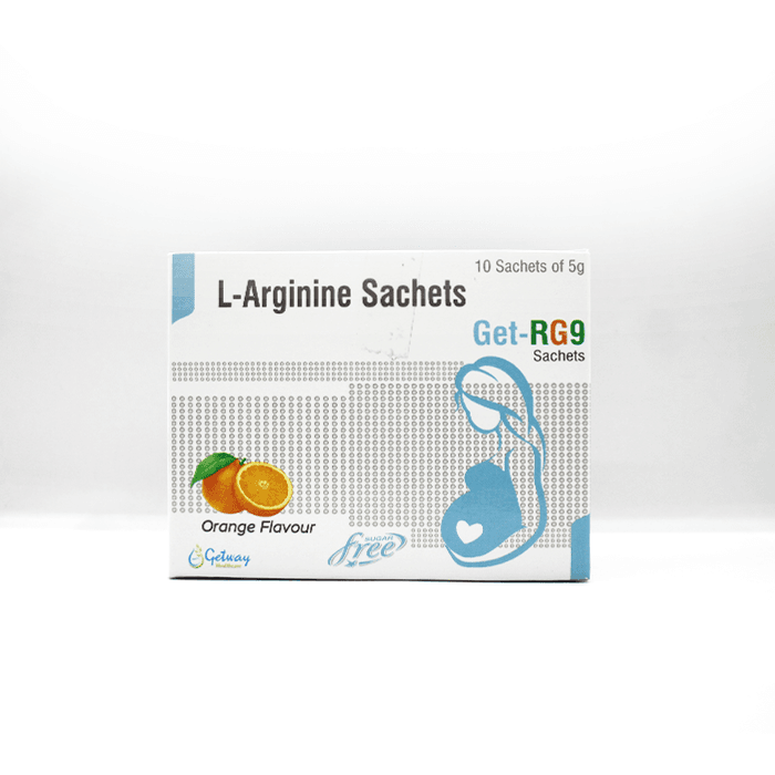 Get RG9 (Drug) | Sachets L-Arginine 3gm + (Drug)Orange Flavour | by Getway healthcare