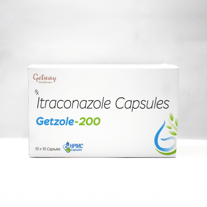 Getzole-200 | Capsules Itraconazole 200 Mg | by Getway healthcare