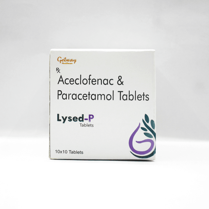Lysed-P | Aceclofenac & Paracetamol Tablet | by Getway healthcare