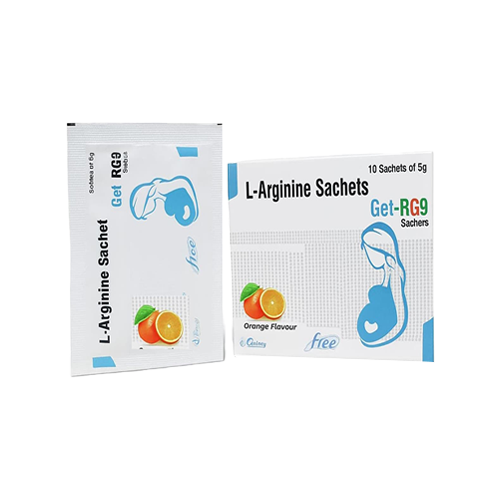 Get RG9 (Food) | Sachets L-Arginine 3gm + ORANGE Flavour (Food) | by Getway healthcare