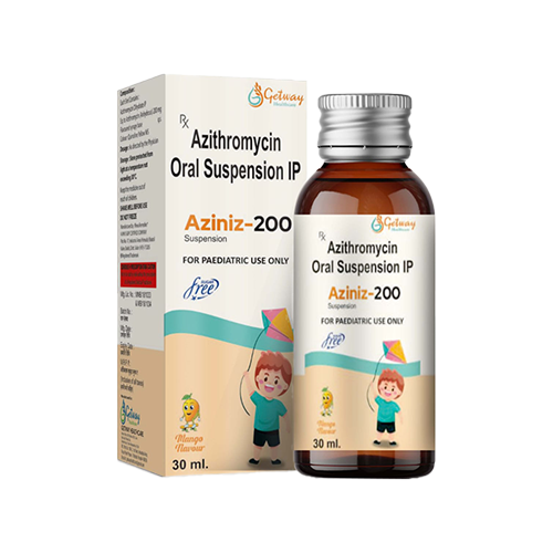 Aziniz-200 | Azithromycin Oral Suspension IP | by Getway healthcare