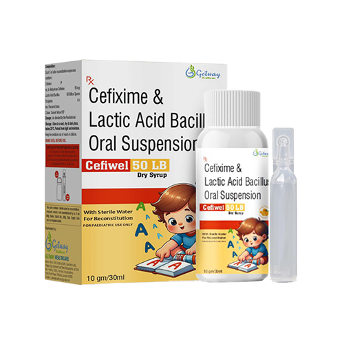 Cefiwel 50 LB Dry Syrup | Cefixime & Lactic Acid Bacill Oral Suspension | by Getway healthcare