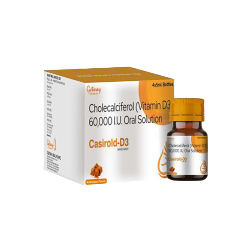 Casirold-D3 Shots | Vitamin D3 Oral Solution ( Mango flavour) | by Getway healthcare