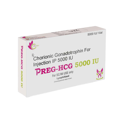Preg-HCG 500 IU | Chorionic Gonadotrophin For Injection IP 5000 IU | by Getway healthcare